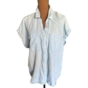 Falls Creek: Sky Blue Cotton Button Down Shirt
